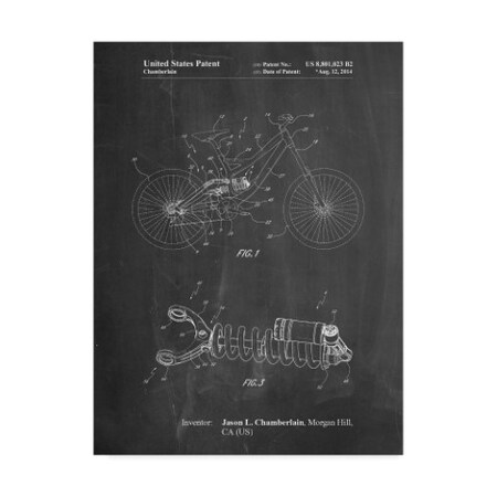Trademark Fine Art Cole Borders 'Bicycle Shock Art' Canvas Art, 14x19 ALI22049-C1419GG